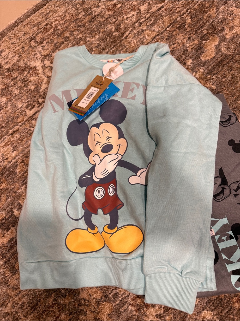 Disney Mint Blue Mickey Sweatshirt and pant set